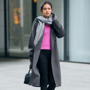 Uniqlo Double Face Wrap Coat XXS - oversized fit